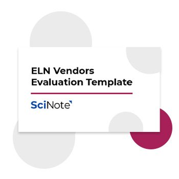 ELN vendors evaluation