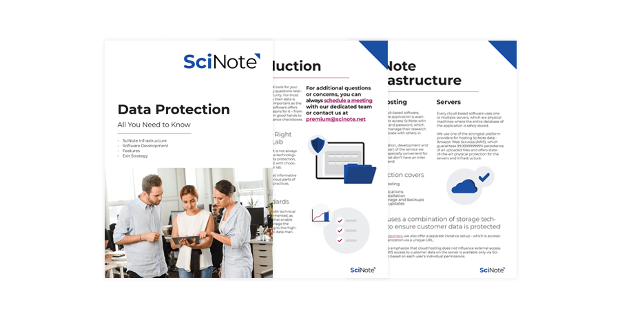 SciNote Data protection White paper preview
