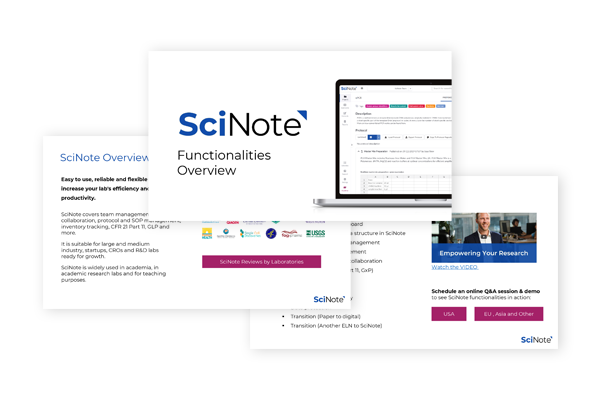 SciNote overview PDF
